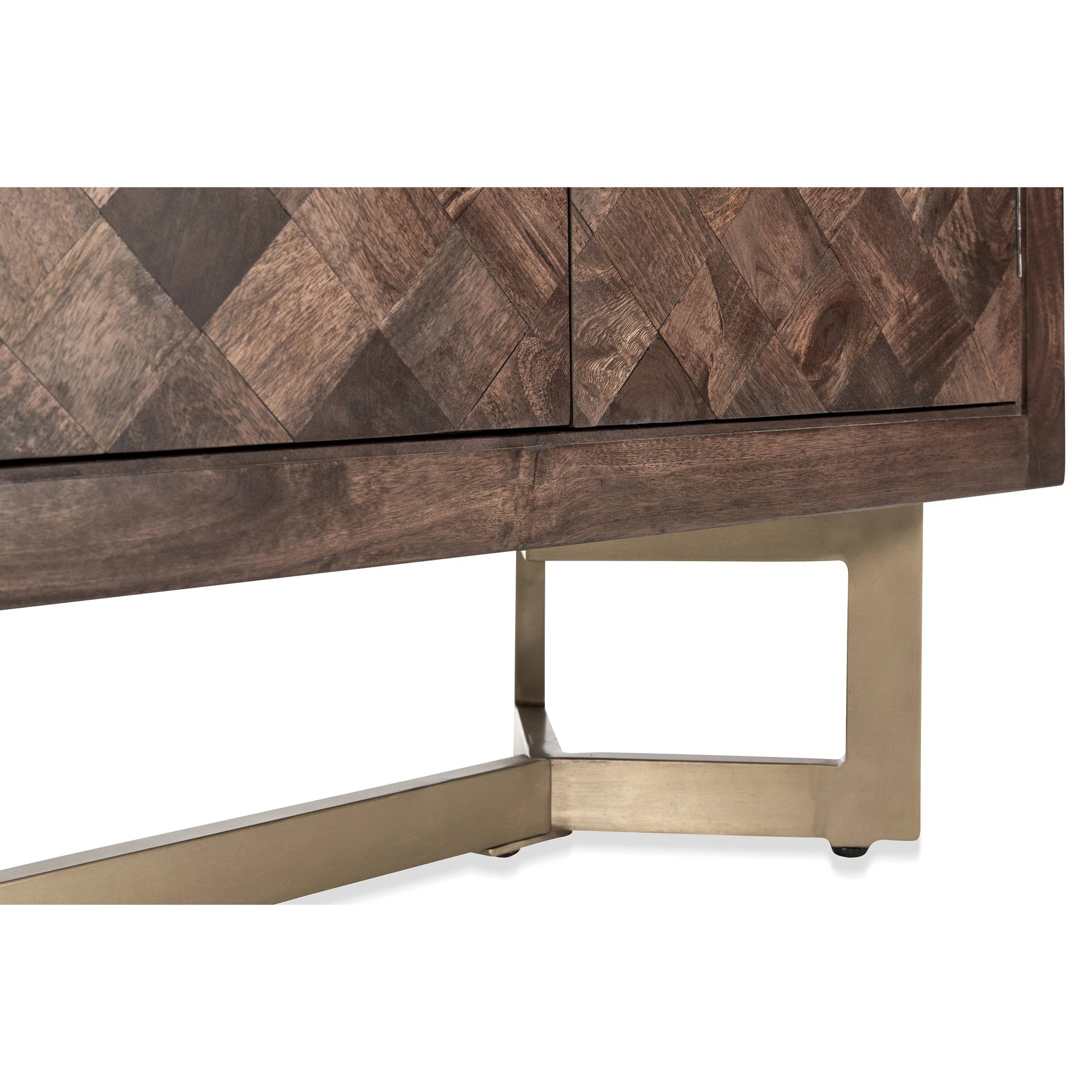 Kensie Sideboard by Classic Home in brown. Made from mango wood, iron base in a modern style.