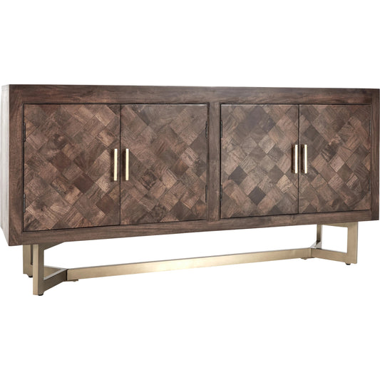 001 SI-1790089 | Primary Silo | Kensie Sideboard by Classic Home in brown. Made from mango wood, iron base in a modern style.