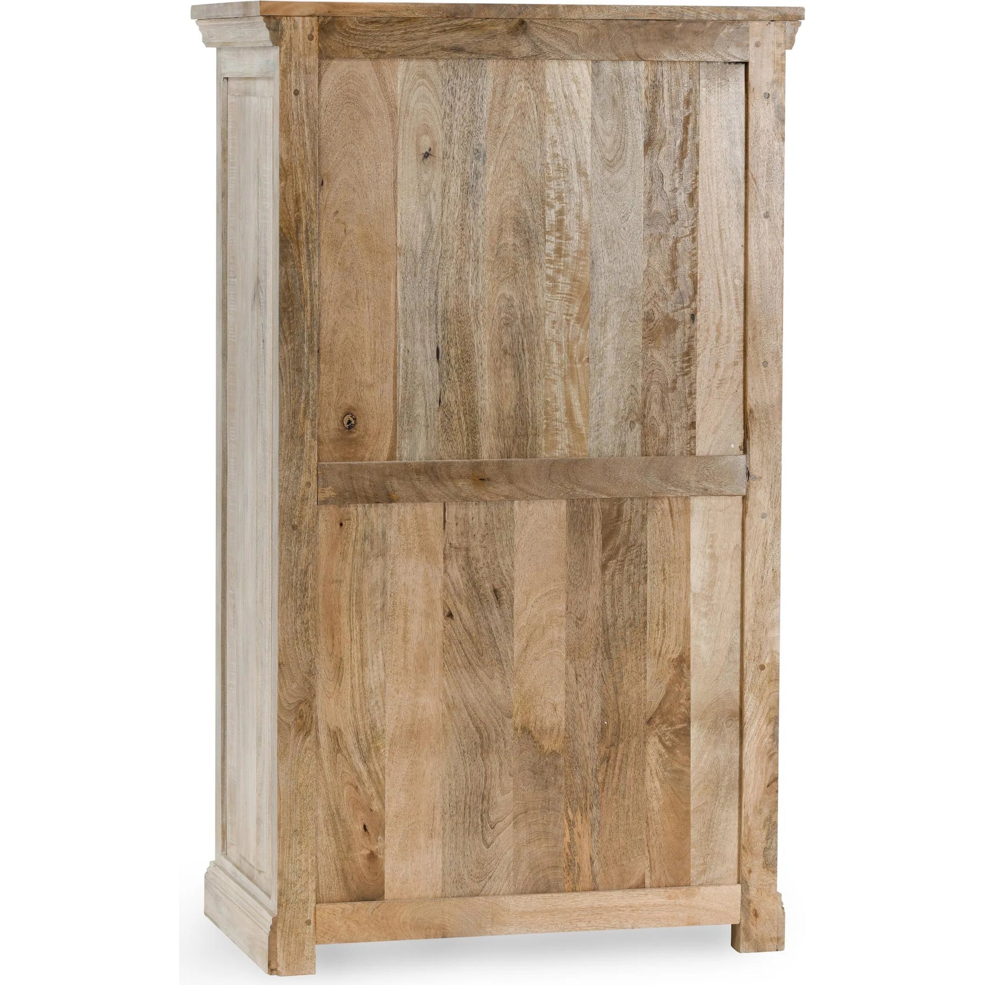 Adelaide 6-Drawer Mango Wood Chest by Classic Home in white wash. Made from mango wood in a transitional style.