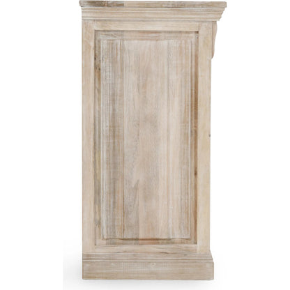 Adelaide 9-Drawer Mango Wood Dresser by Classic Home in white wash. Made from mango wood in a transitional style.