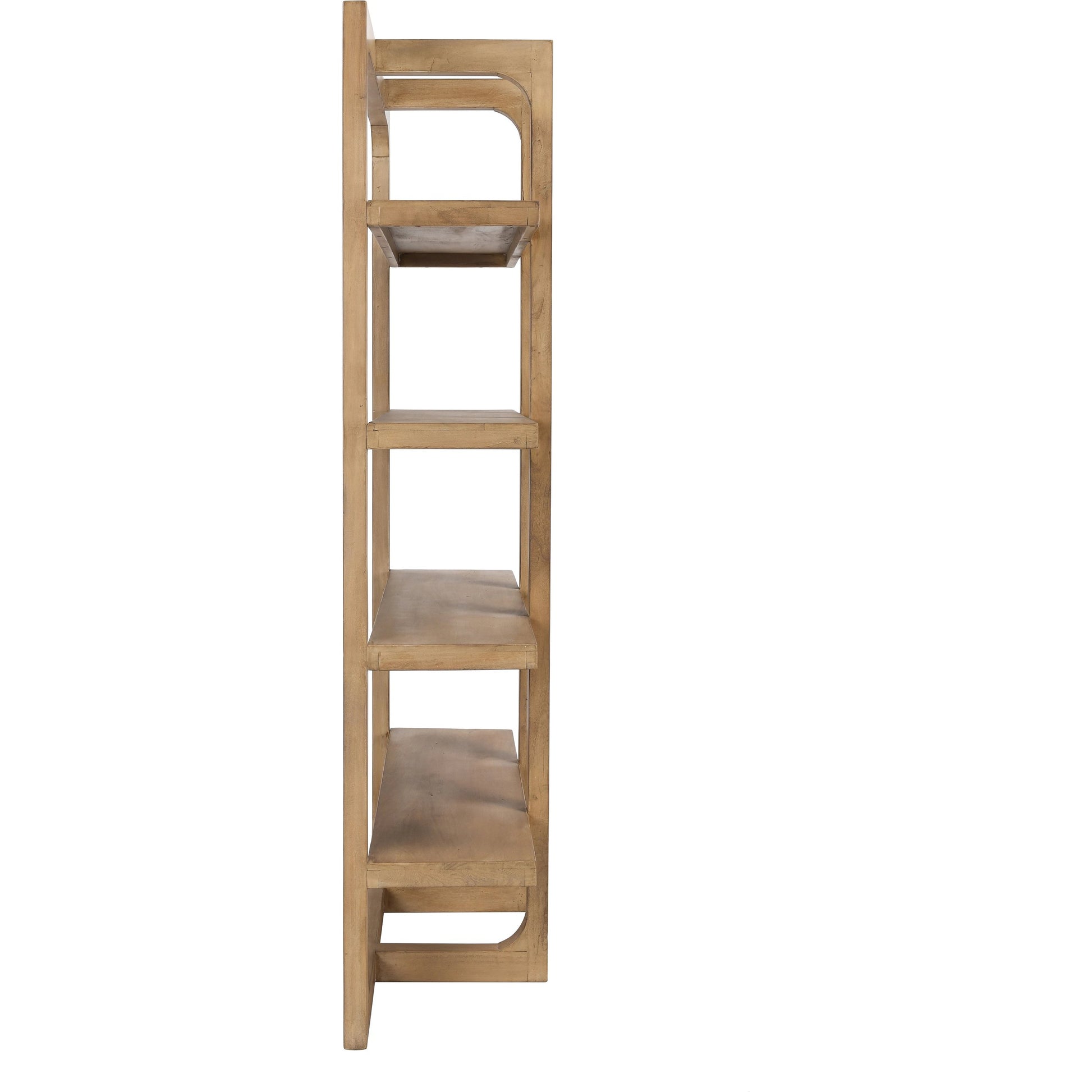 Gordon Acacia Wood Bookcase by Classic Home in natural. Made from acacia wood in a modern style.