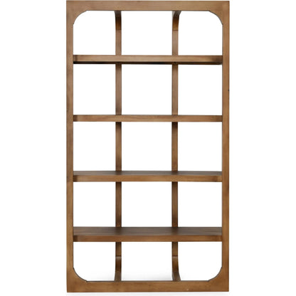 Gordon Acacia Wood Bookcase by Classic Home in natural. Made from acacia wood in a modern style.