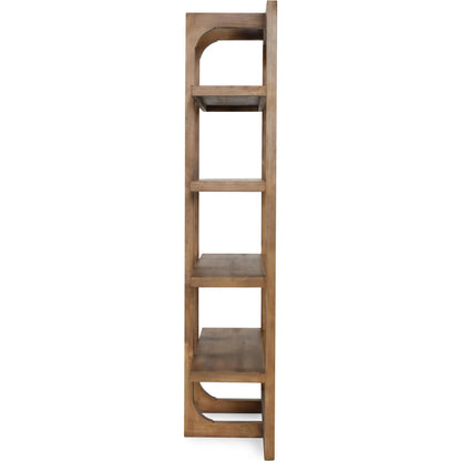 Gordon Acacia Wood Bookcase by Classic Home in natural. Made from acacia wood in a modern style.