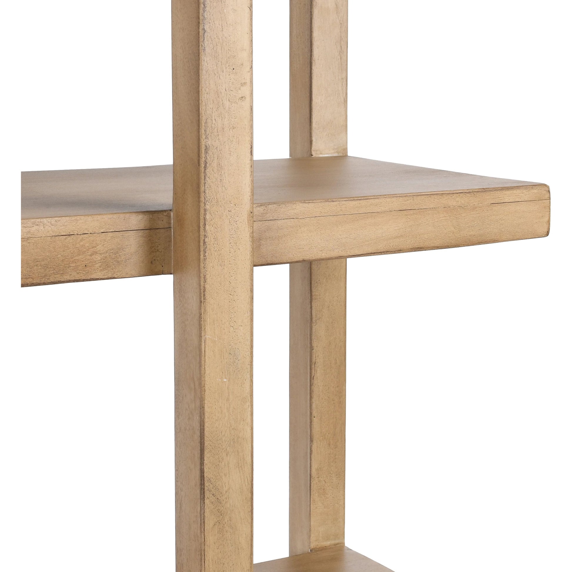 Gordon Acacia Wood Bookcase by Classic Home in natural. Made from acacia wood in a modern style.