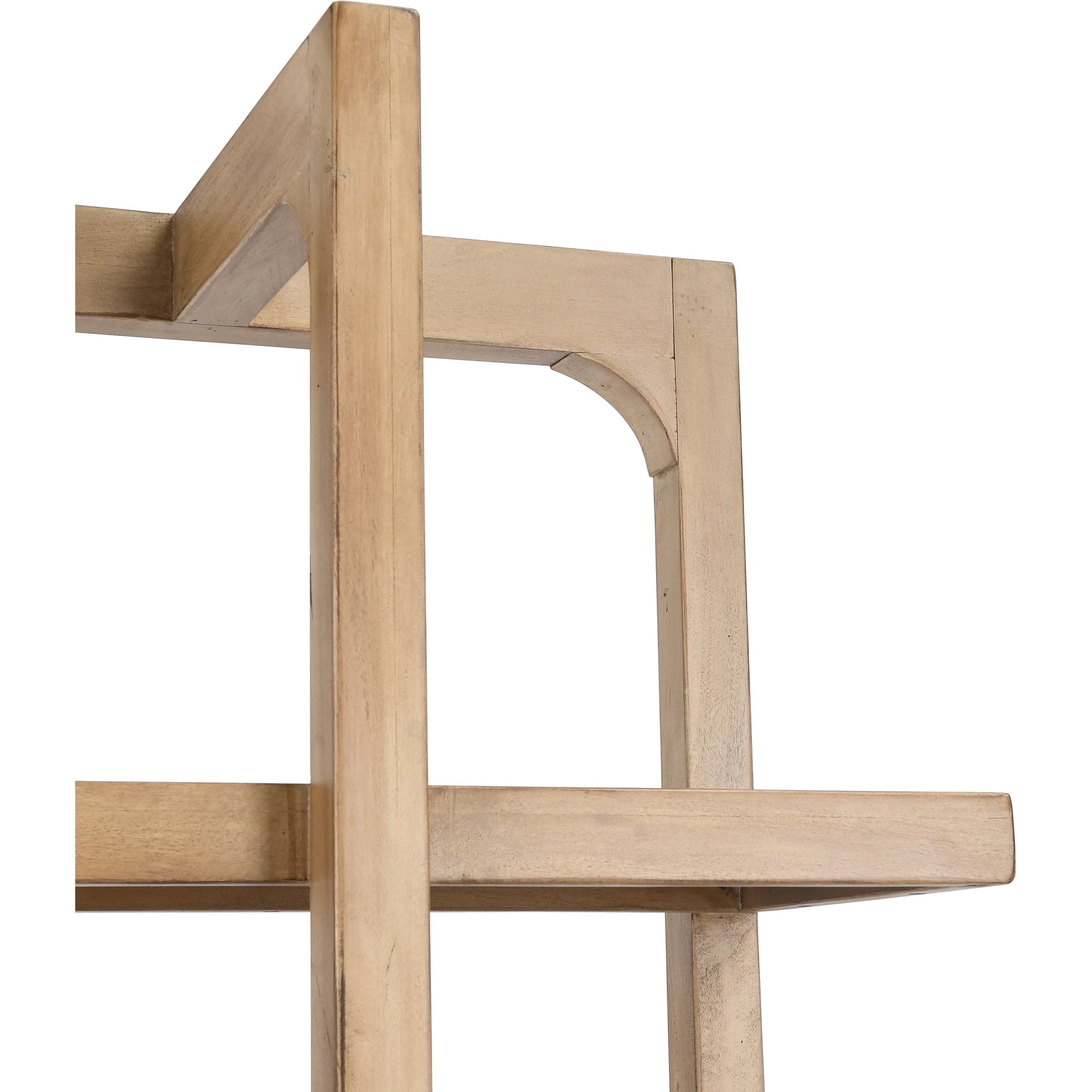 Gordon Acacia Wood Bookcase by Classic Home in natural. Made from acacia wood in a modern style.