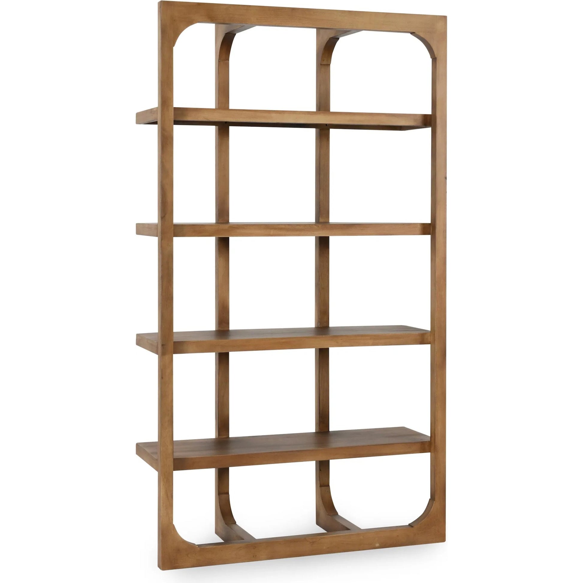 Gordon Acacia Wood Bookcase by Classic Home in natural. Made from acacia wood in a modern style.