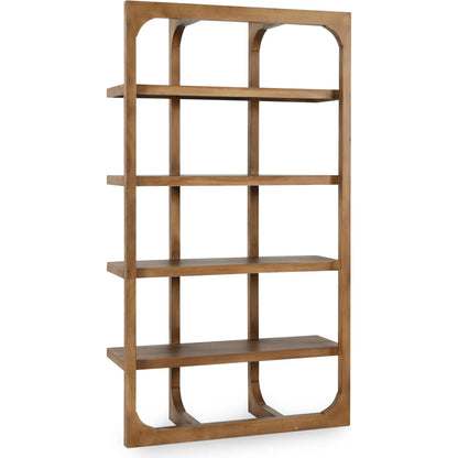Gordon Acacia Wood Bookcase by Classic Home in natural. Made from acacia wood in a modern style.