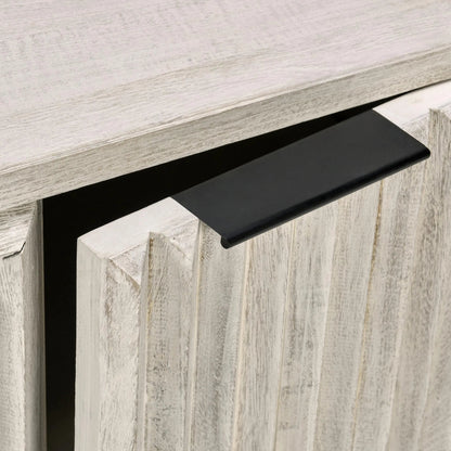 Flint Accent Cabinet by Classic Home in white. Made from mango wood, iron base in a modern style.
