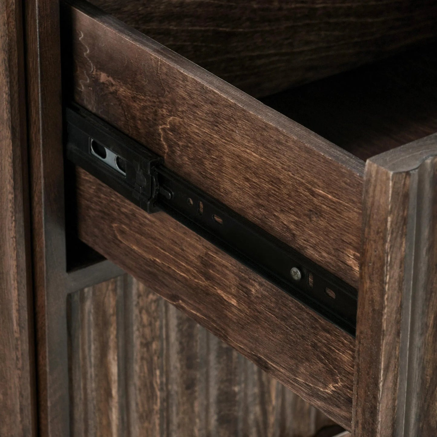 010 SI-2237286 | Closeup | Redford 73" Mango Wood Buffet Sideboard by Classic Home in brown. Made from unique in a traditional style.
