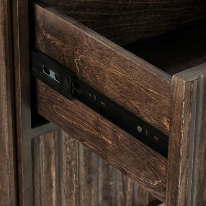 Redford 73" Mango Wood Buffet Sideboard by Classic Home in brown. Made from unique in a traditional style.
