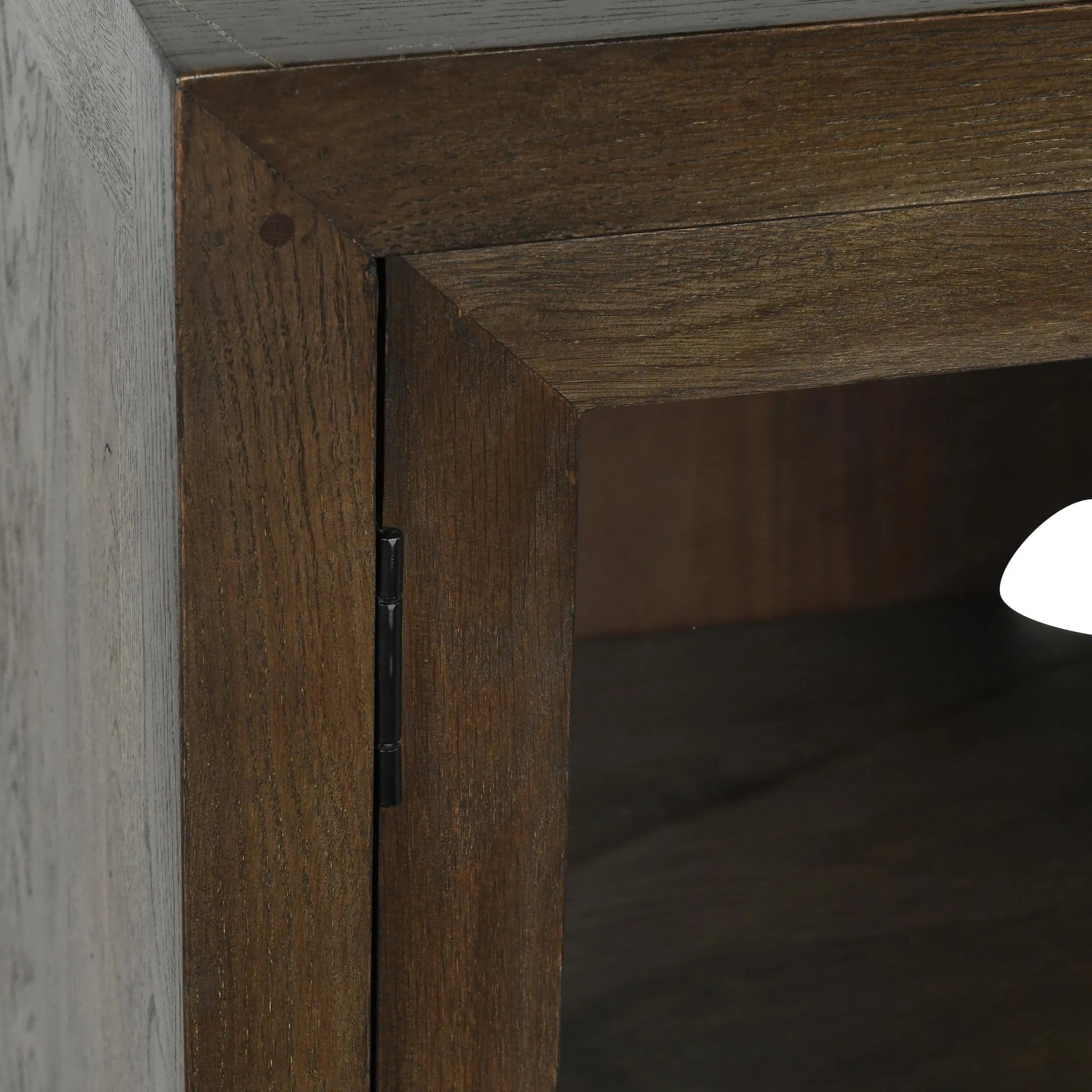 Bradley 6 Doors Sideboard by Classic Home in cocoa brown. Made from oak wood, tempered glass in a modern style.