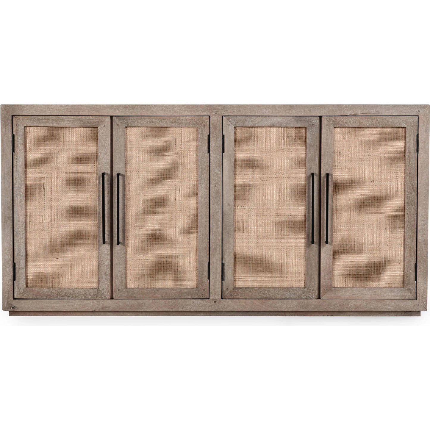 005 SI-2238862 | Additional Silo | Jensen 72" Wood and Cane Weave Buffet Sideboard by Classic Home in taupe. Made from mango wood, cane in a transitional style.