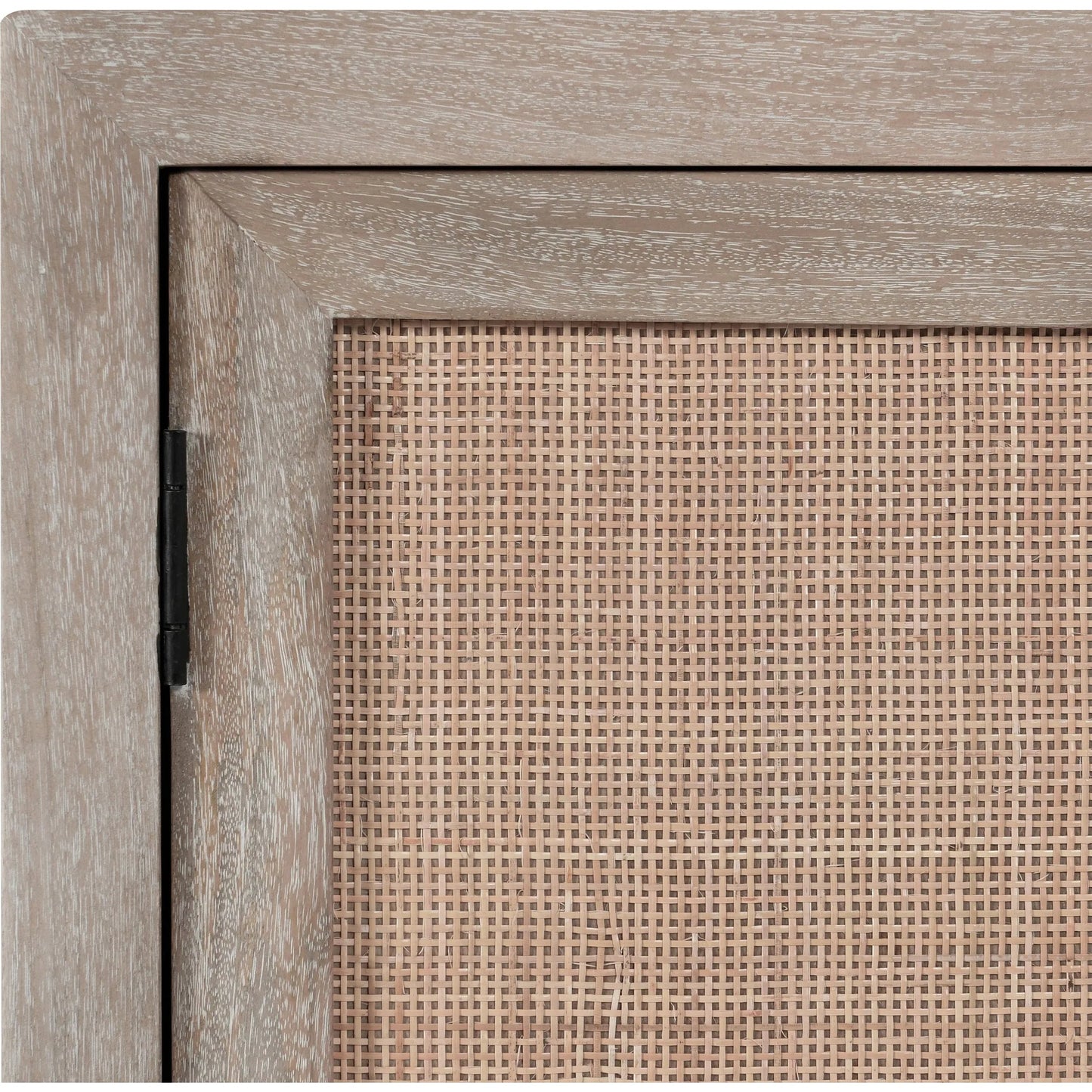 010 SI-2238862 | Closeup | Jensen 72" Wood and Cane Weave Buffet Sideboard by Classic Home in taupe. Made from mango wood, cane in a transitional style.