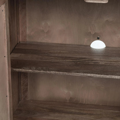 Jensen 72" Wood and Cane Weave Buffet Sideboard by Classic Home in taupe. Made from mango wood, cane in a transitional style.