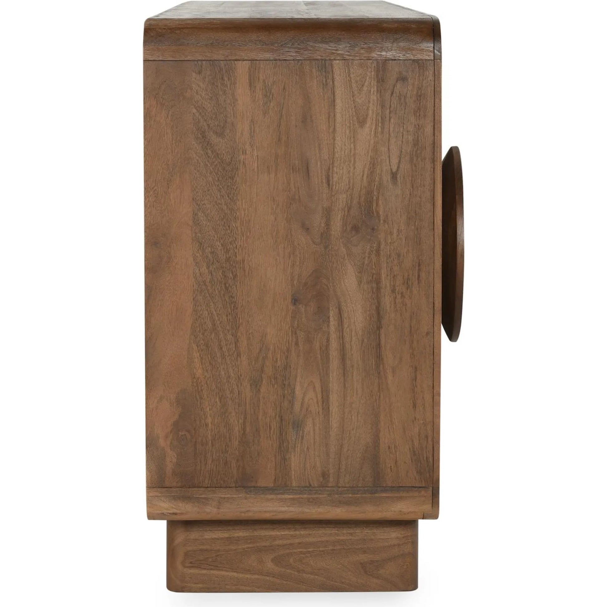Vally 6-Door Natural Mango Wood Sideboard by Classic Home in natural. Made from mango wood in a transitional style.