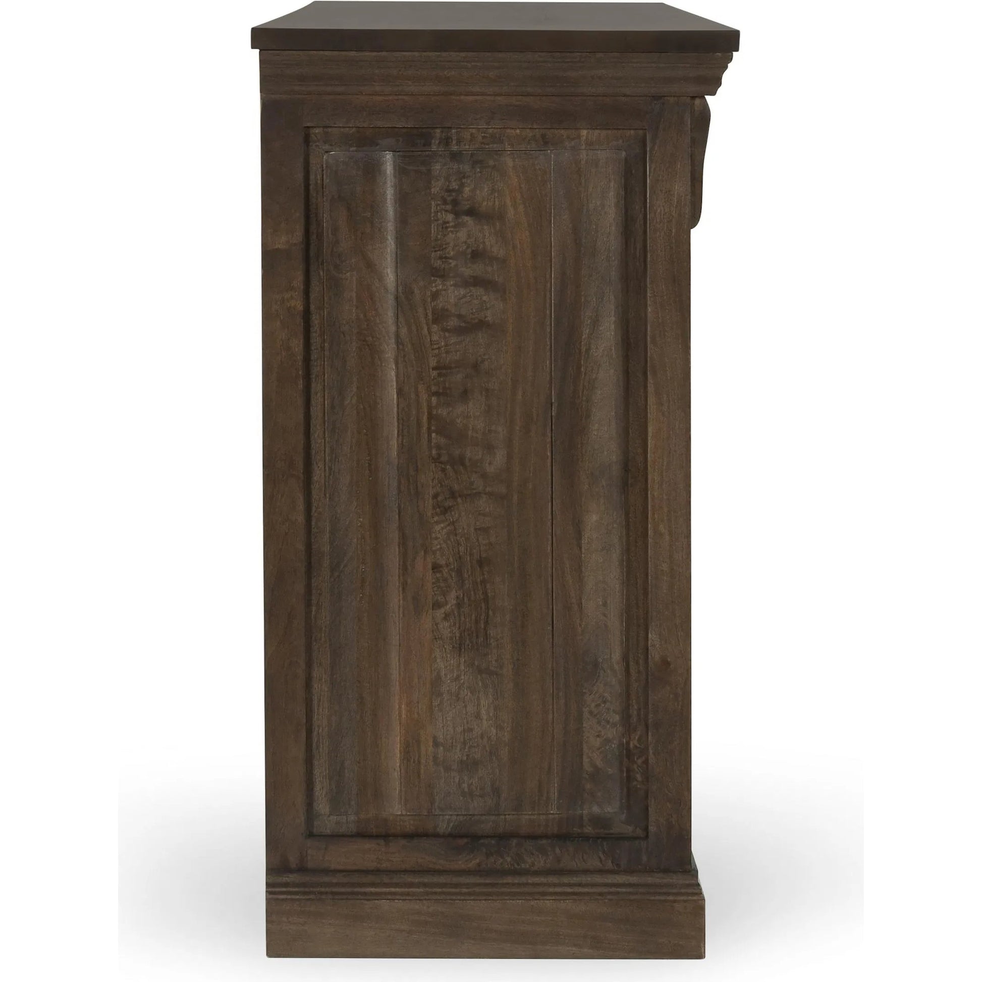 Adelaide Nine-Drawer Mango Wood Dresser by Classic Home in cocoa brown. Made from mango wood in a traditional style.
