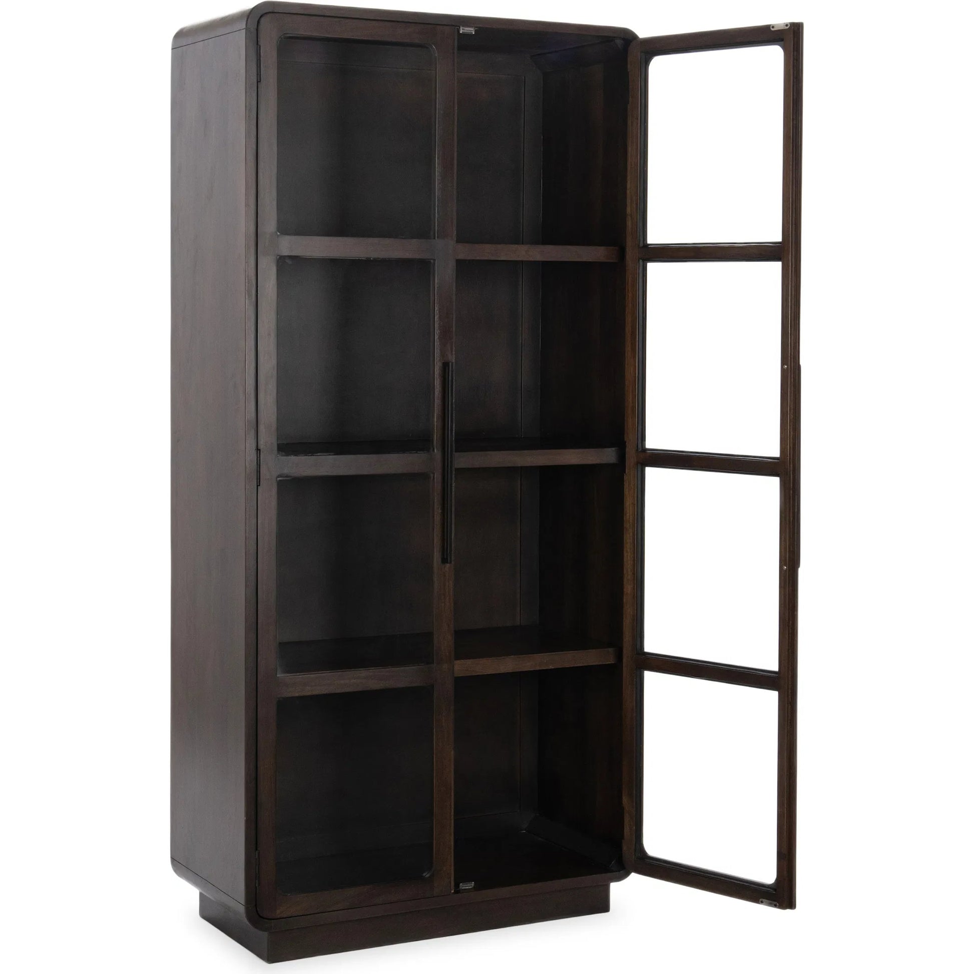 Rogers Mango Wood Curio Cabinet by Classic Home in brown. Made from mango wood in a modern style.