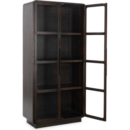 Rogers Mango Wood Curio Cabinet by Classic Home in brown. Made from mango wood in a modern style.