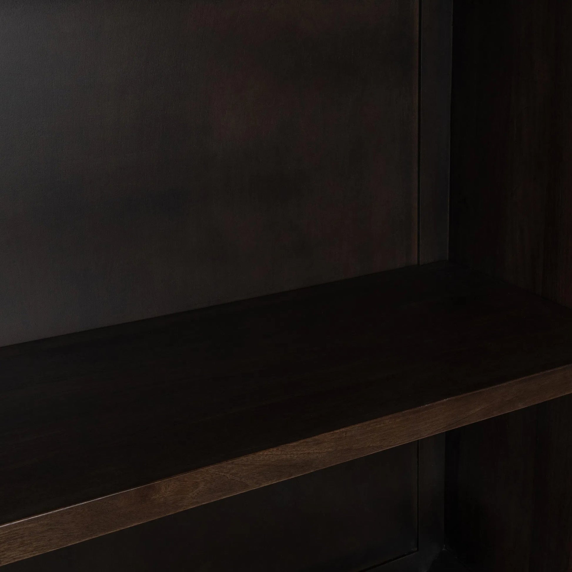 Rogers Mango Wood Curio Cabinet by Classic Home in brown. Made from mango wood in a modern style.