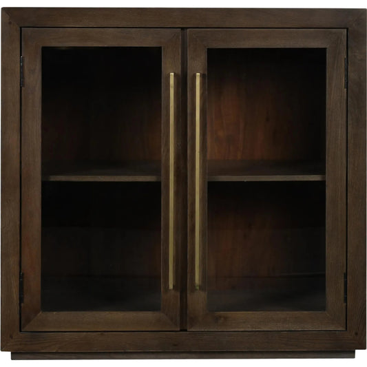 Bradley Two-Door Oak Wood Cabinet by Classic Home. Made from unique in a unique style.