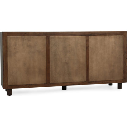 Jaxon Nine-Drawer Acacia Wood Dresser by Classic Home in cocoa brown. Made from acacia wood in a traditional style.