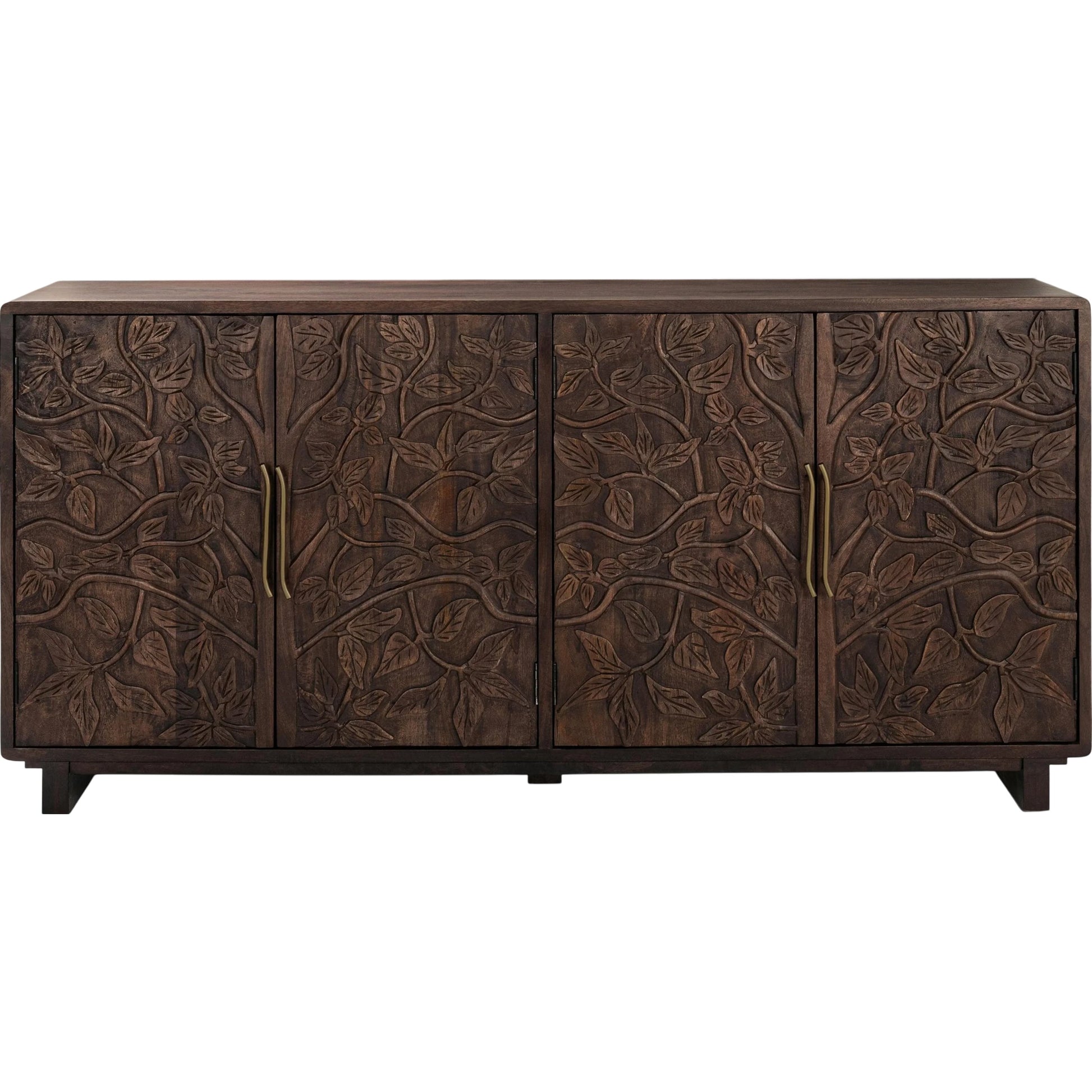 Albero 4-Door Mango Wood Sideboard Buffet by Classic Home. Made from mango wood in a traditional style.