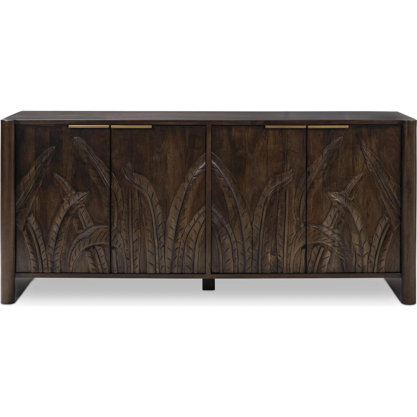 002 SI-2249251 | Additional Silo | Ledro Solid Wood Dark Brown Buffet Sideboard by Classic Home in dark brown. Made from mango wood in a traditional style.