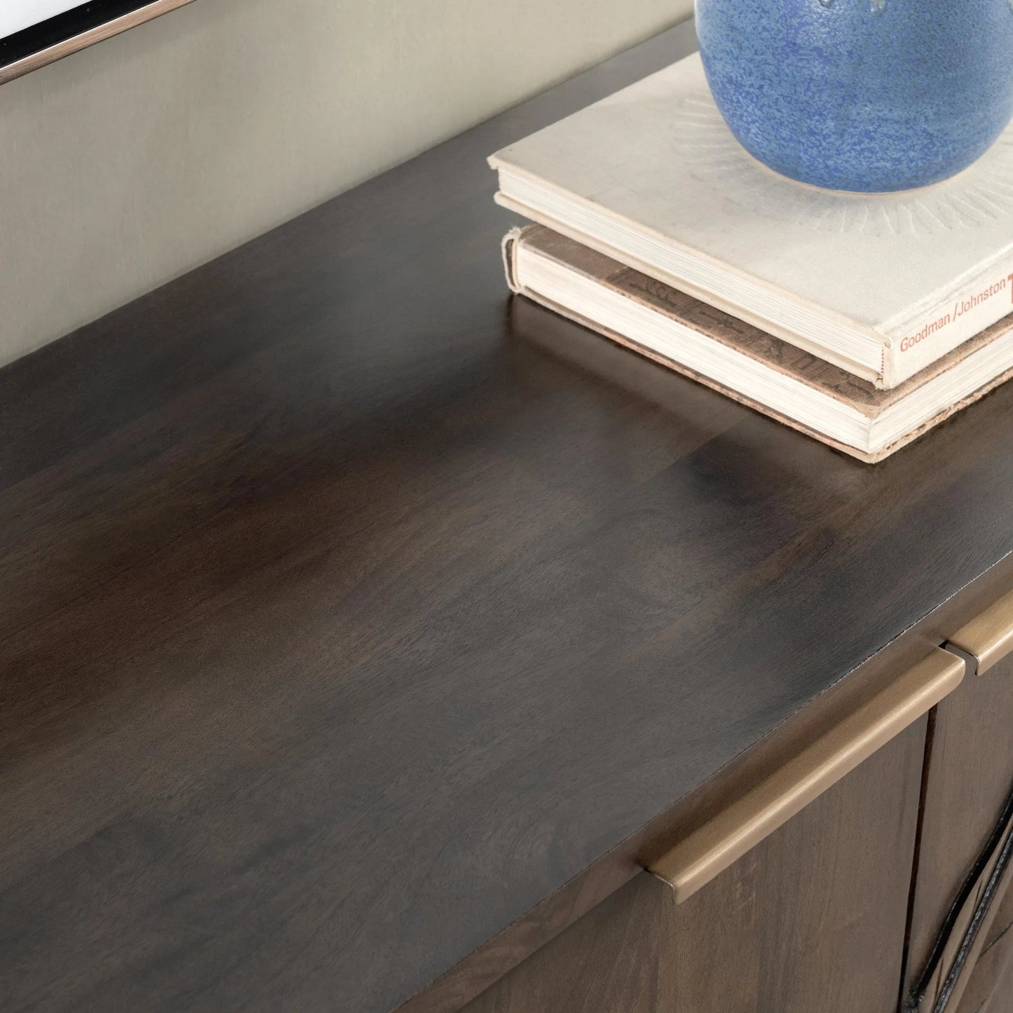 010 SI-2249251 | Closeup | Ledro Solid Wood Dark Brown Buffet Sideboard by Classic Home in dark brown. Made from mango wood in a traditional style.