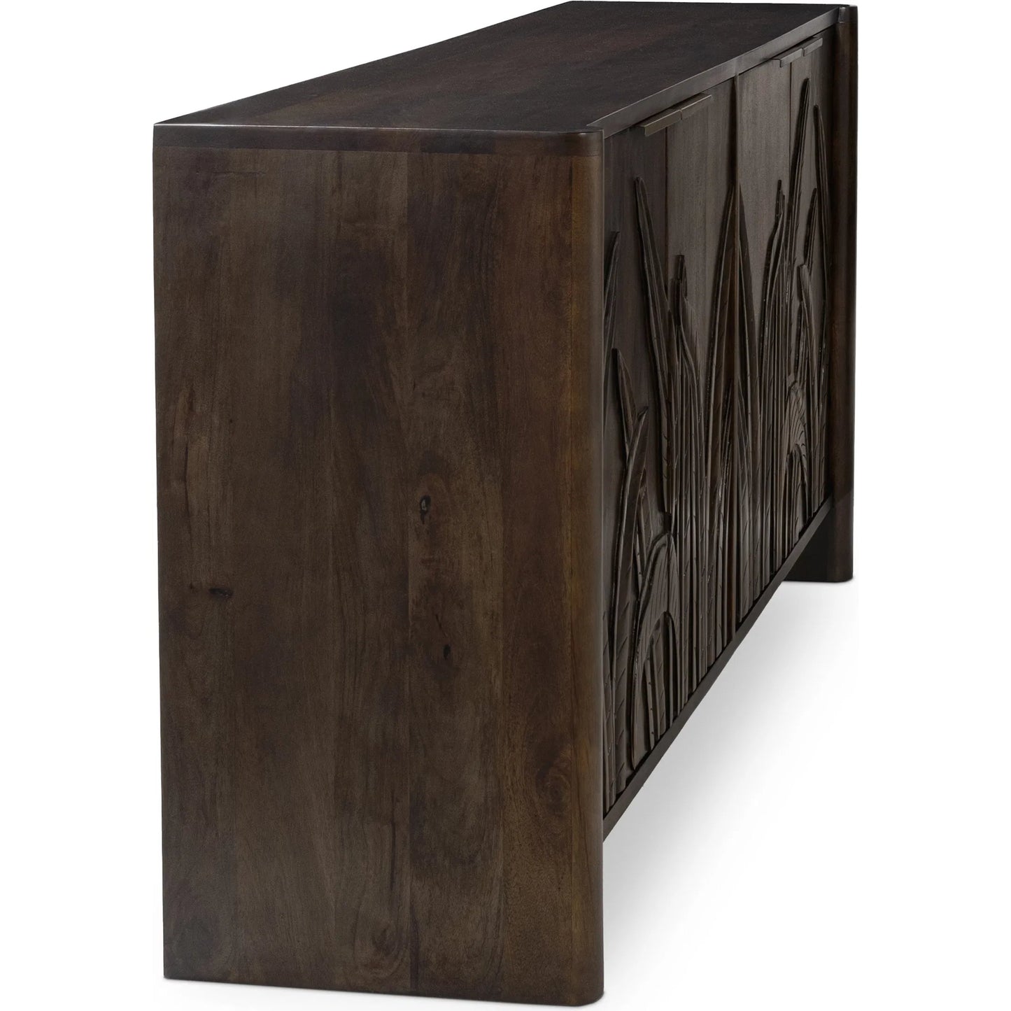 004 SI-2249251 | Additional Silo | Ledro Solid Wood Dark Brown Buffet Sideboard by Classic Home in dark brown. Made from mango wood in a traditional style.