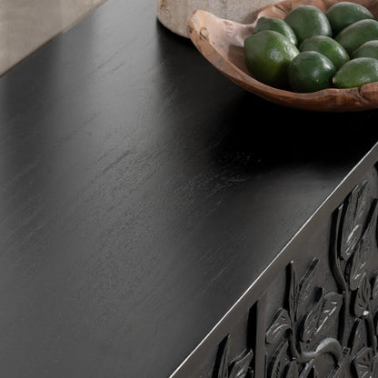 Albero 4-Door Mango Wood Sideboard Buffet by Classic Home. Made from mango wood in a traditional style.