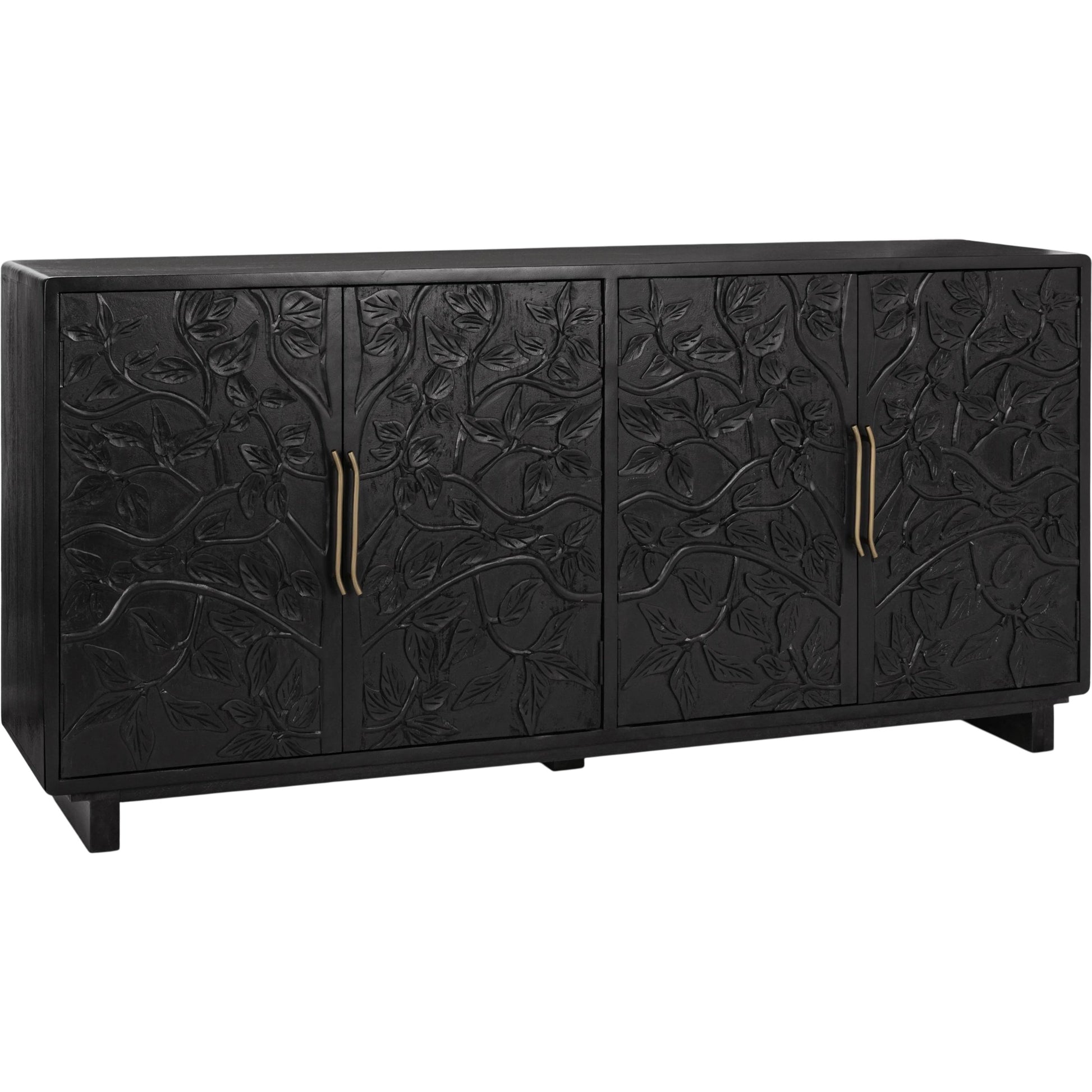 Albero 4-Door Mango Wood Sideboard Buffet by Classic Home. Made from mango wood in a traditional style.