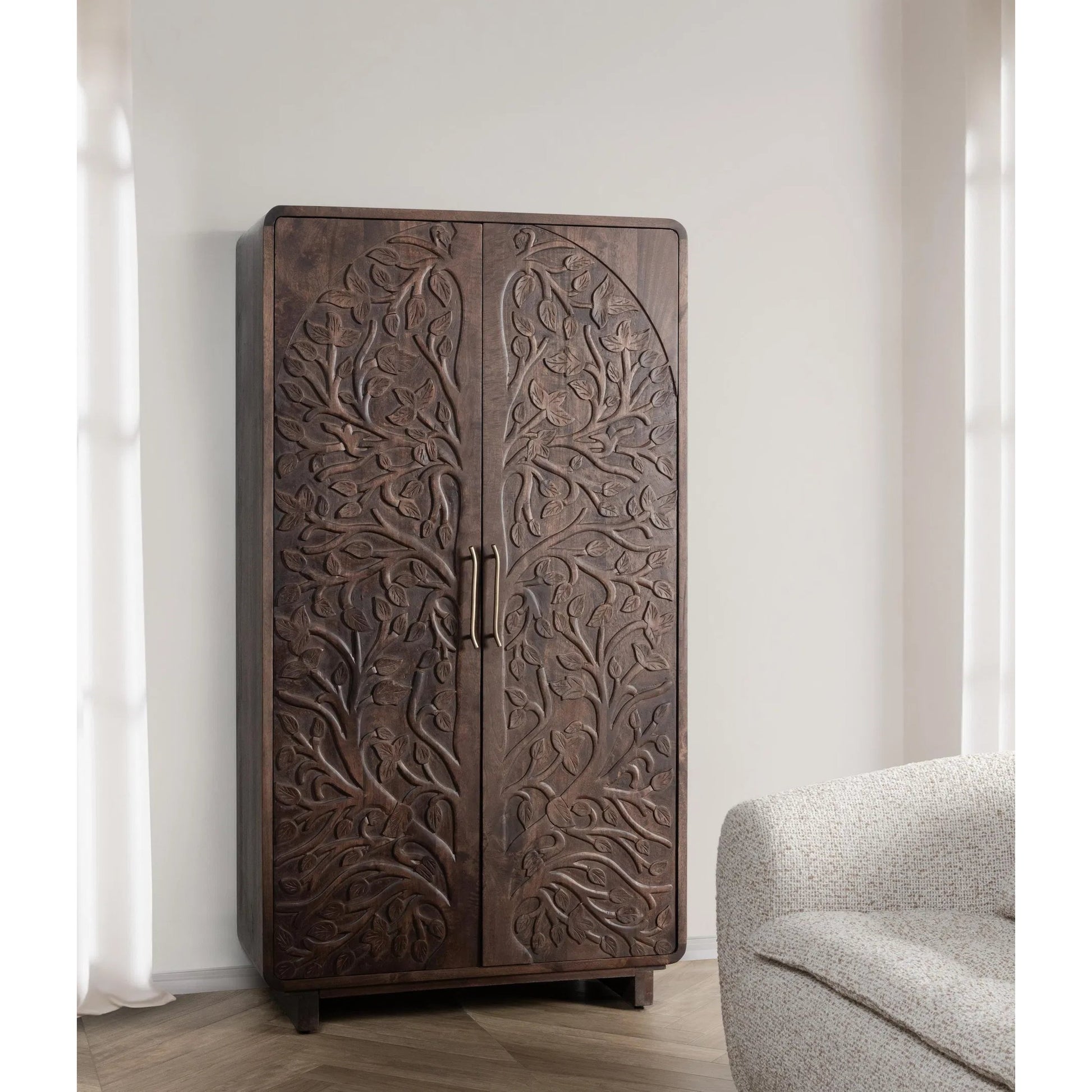 Albero Mango Wood Cabinet by Classic Home. Made from mango wood in a traditional style.