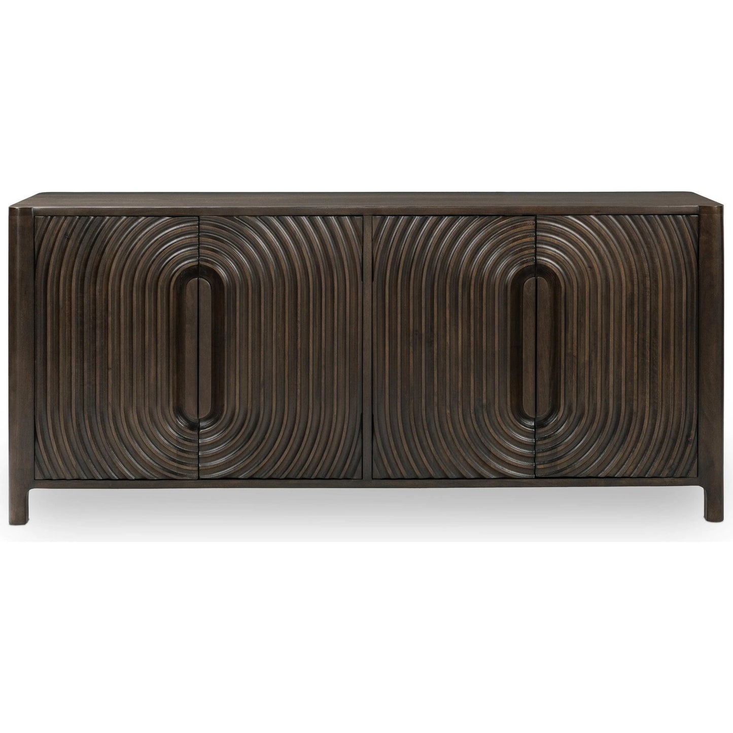 010 SI-2256331 | Additional Silo | Colson 4-Door Mango Wood Buffet Sideboard by Classic Home in coffee brown. Made from mango wood in a traditional style.