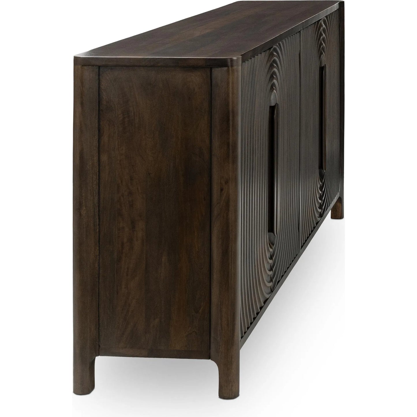 012 SI-2256331 | Additional Silo | Colson 4-Door Mango Wood Buffet Sideboard by Classic Home in coffee brown. Made from mango wood in a traditional style.