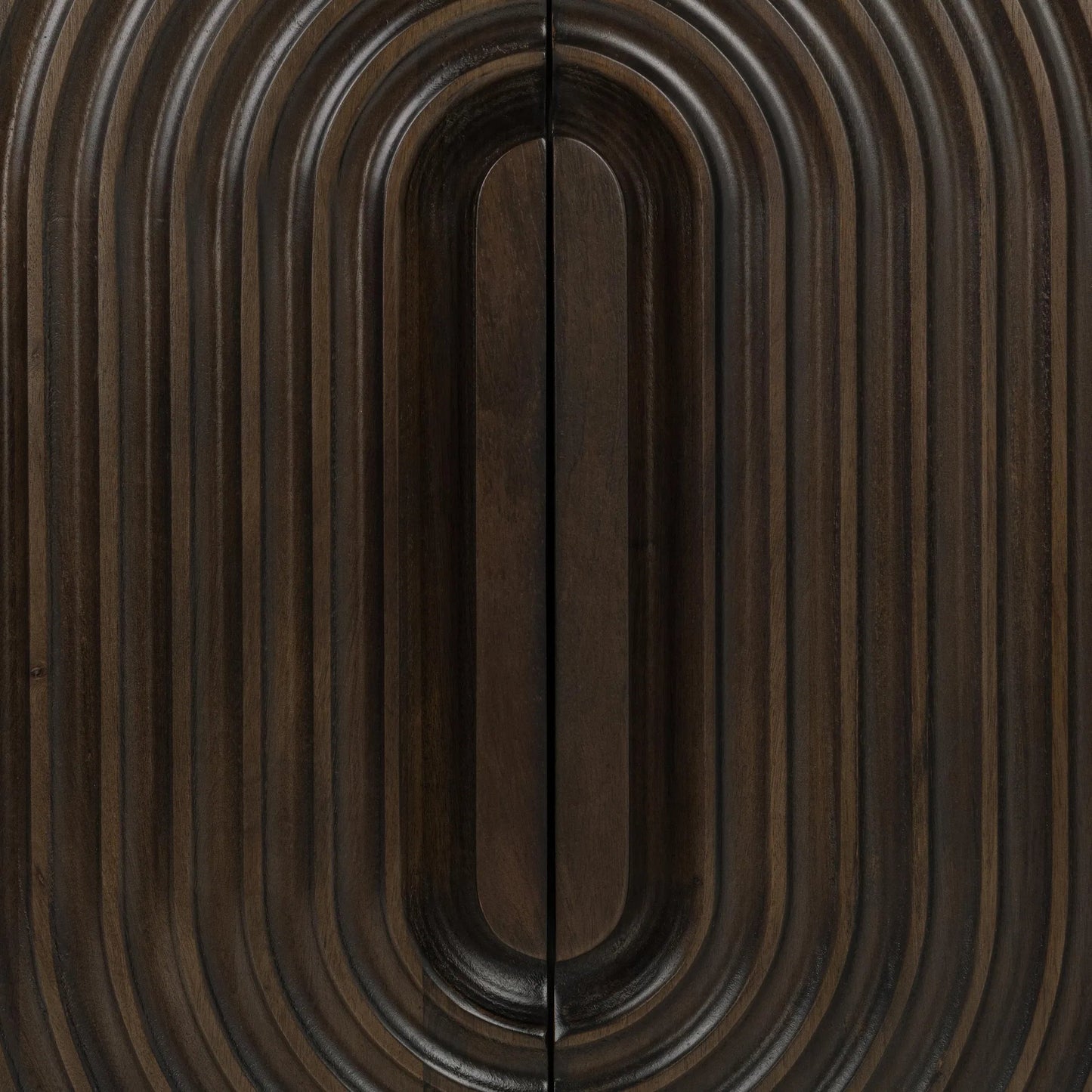 003 SI-2256331 | Closeup | Colson 4-Door Mango Wood Buffet Sideboard by Classic Home in coffee brown. Made from mango wood in a traditional style.