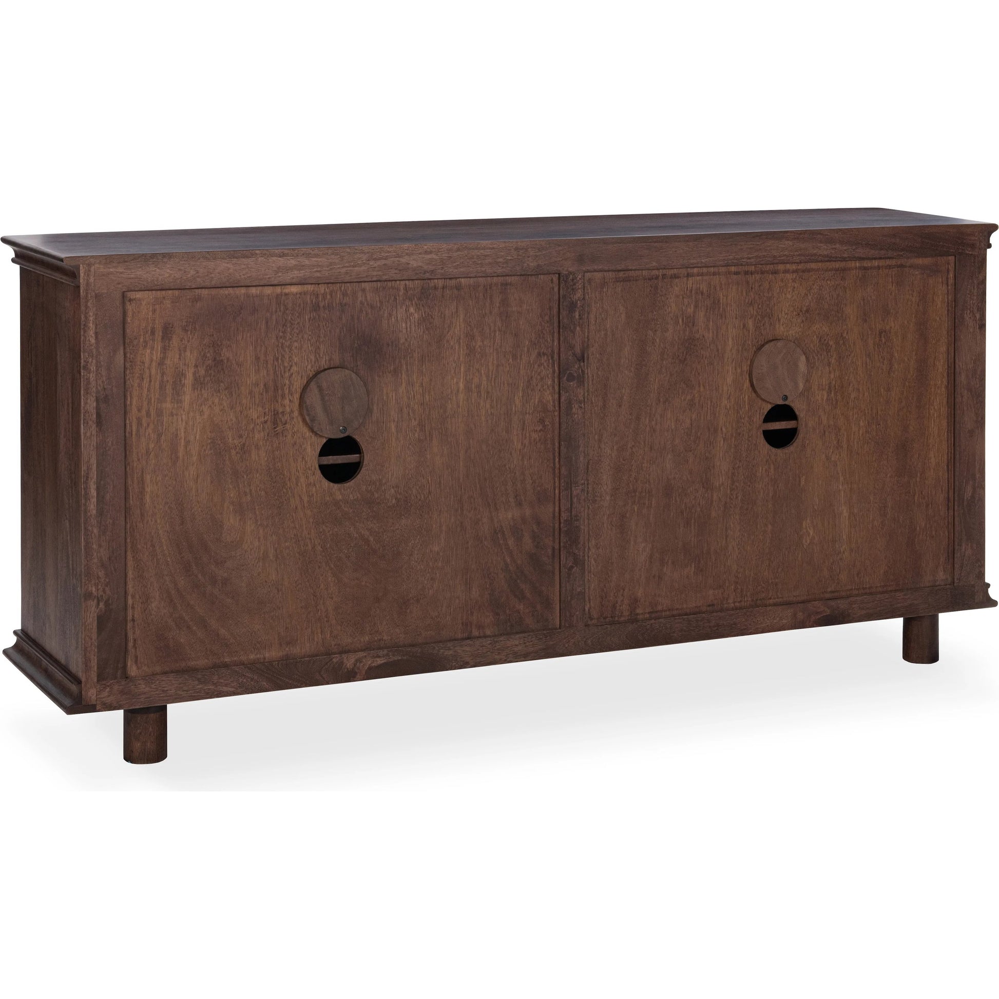 Shira Mango Wood Sideboard Buffet by Classic Home in brown. Made from mango wood in a unique style.