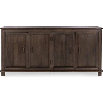 Brookside 4-Door Mango Wood Sideboard Buffet by Classic Home. Made from mango wood in a traditional style.
