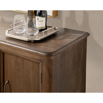 Brookside 4-Door Mango Wood Sideboard Buffet by Classic Home. Made from mango wood in a traditional style.