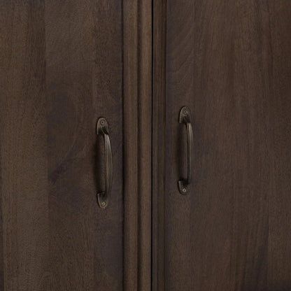 Brookside 4-Door Mango Wood Sideboard Buffet by Classic Home. Made from mango wood in a traditional style.