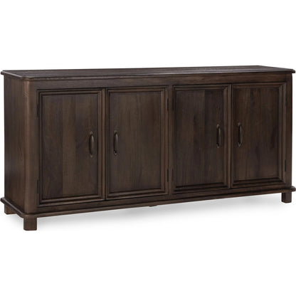 Brookside 4-Door Mango Wood Sideboard Buffet by Classic Home. Made from mango wood in a traditional style.