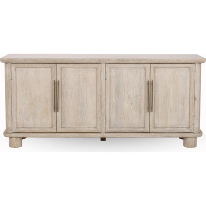 Beau Mango Wood Sideboard Buffet by Kosas Home in light mango wood. Made from mango wood in a transitional style.