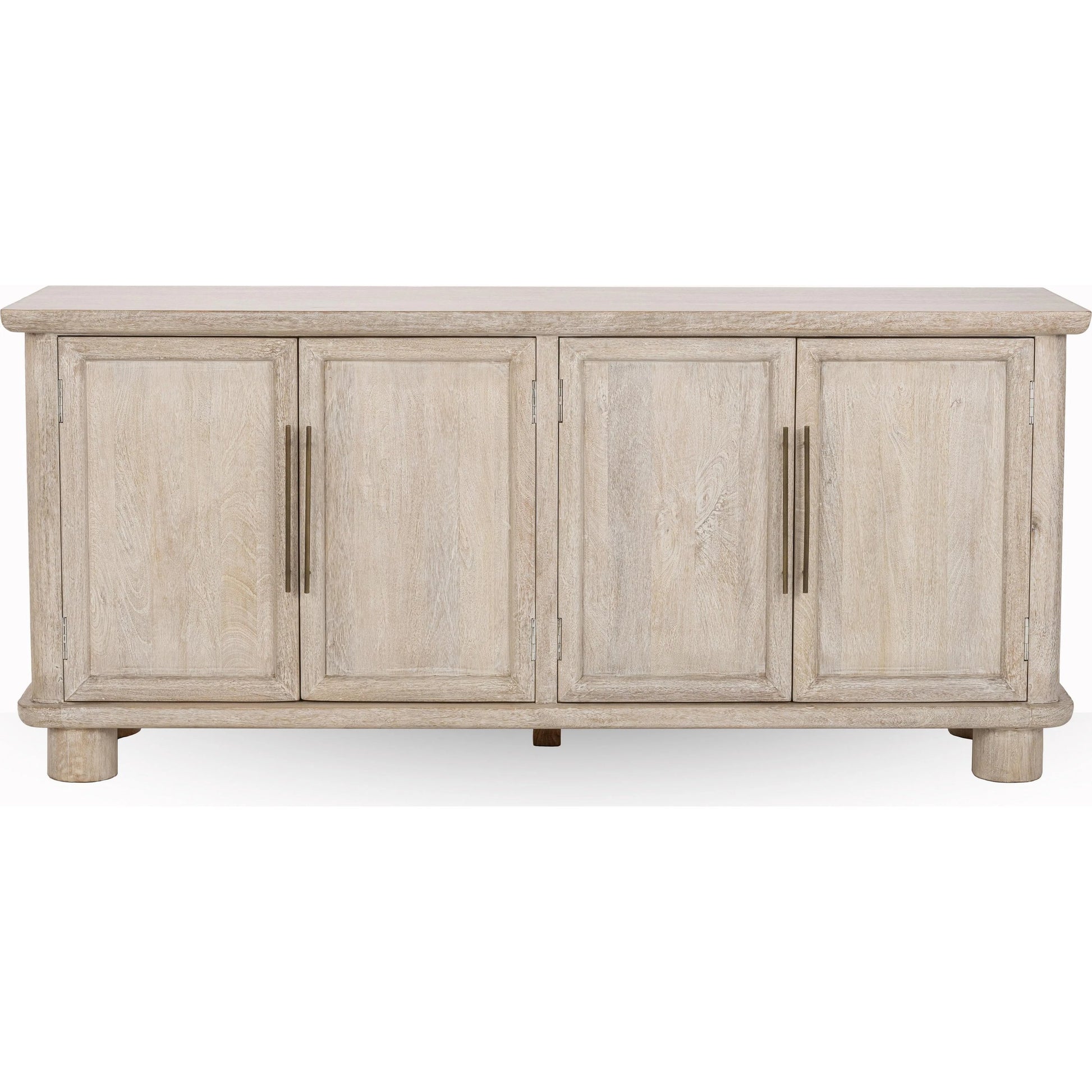 Beau Mango Wood Sideboard Buffet by Kosas Home in light mango wood. Made from mango wood in a transitional style.