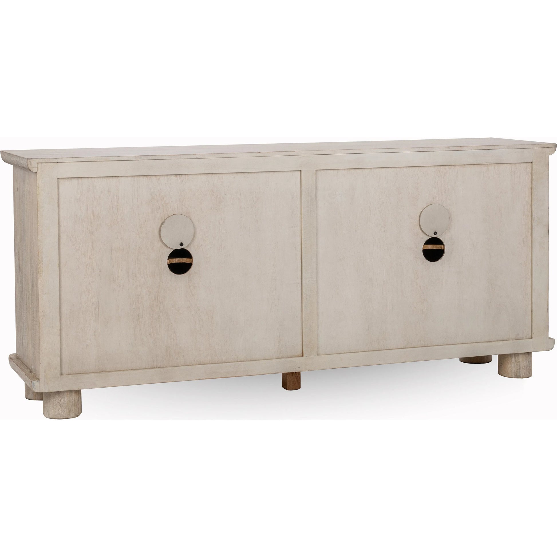 Beau Mango Wood Sideboard Buffet by Kosas Home in light mango wood. Made from mango wood in a transitional style.