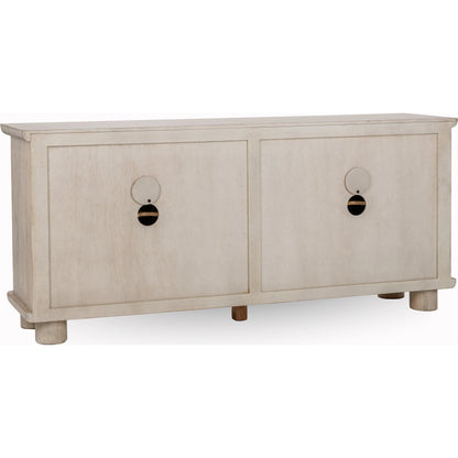 Beau Mango Wood Sideboard Buffet by Kosas Home in light mango wood. Made from mango wood in a transitional style.