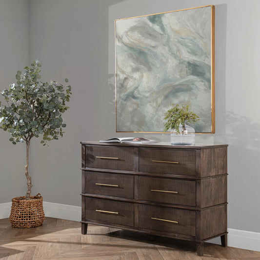 Westlake 6-Drawer Mango Wood Dresser by Classic Home. Made from mango wood in a unique style.