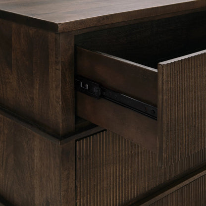 Westlake 3-Drawer Mango Wood Chest Cabinet by Classic Home. Made from mango wood in a traditional style.