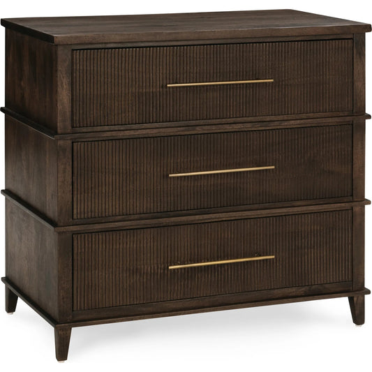 Westlake 3-Drawer Mango Wood Chest Cabinet by Classic Home. Made from mango wood in a unique style.