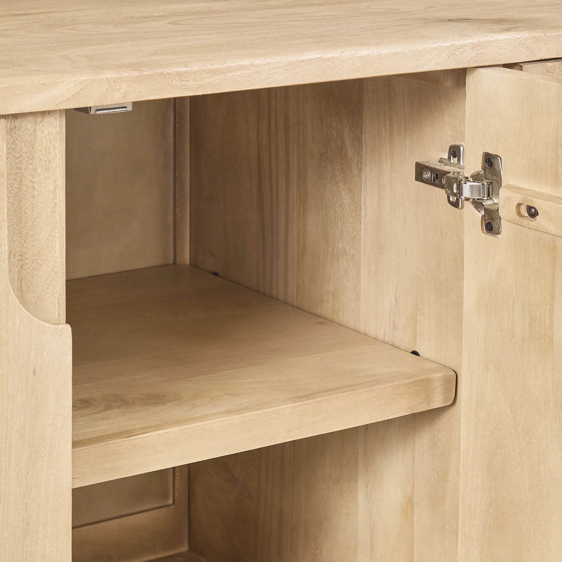 Laguna Mango Wood Sideboard Buffet by Classic Home in natural. Made from mango wood in a unique style.