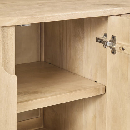 Laguna Mango Wood Sideboard Buffet by Classic Home in natural. Made from mango wood in a unique style.