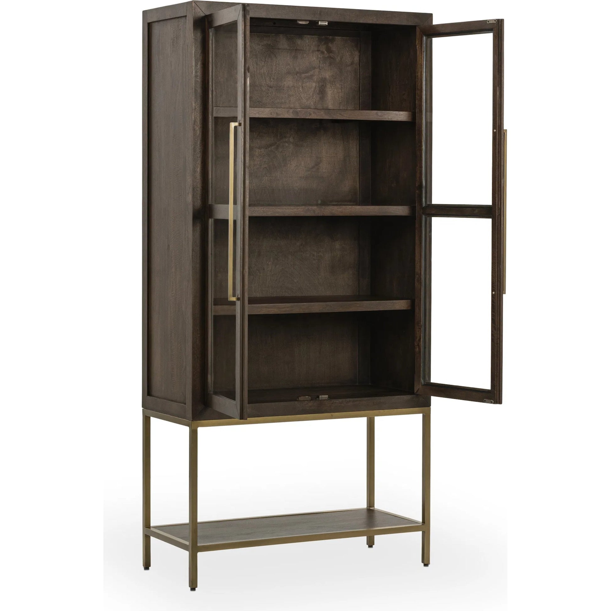 Freemont Cabinet by Classic Home in kona brown. Made from solid mango wood in a traditional style.